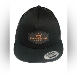 Blessed Hex Trucker Black Snapback Hat